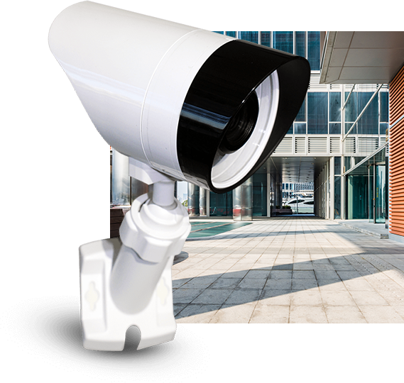 outdoor camera and front of office building